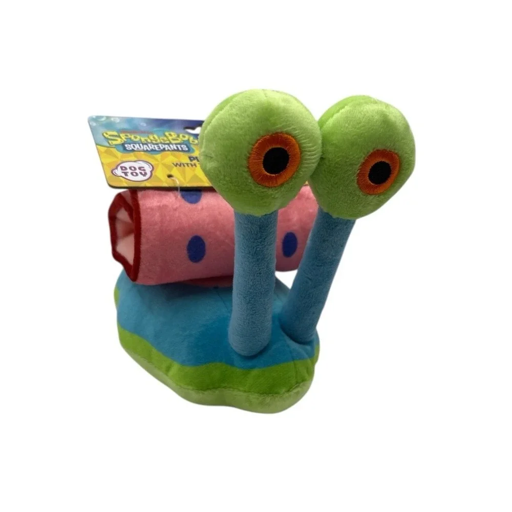 Nickelodeon Gary The Snail Silly Eyes Plush Spongebob Squarepants Dog Toy